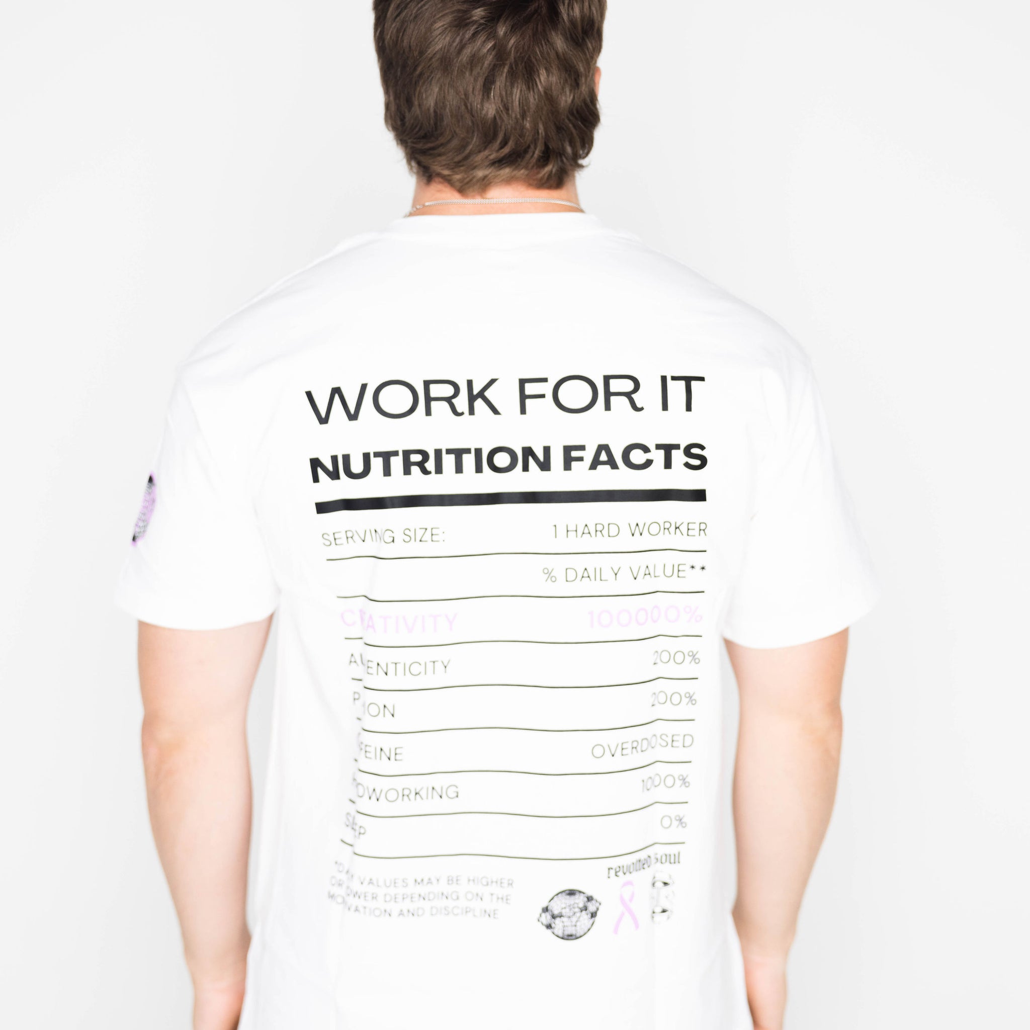 Nutritional Facts White Graphic