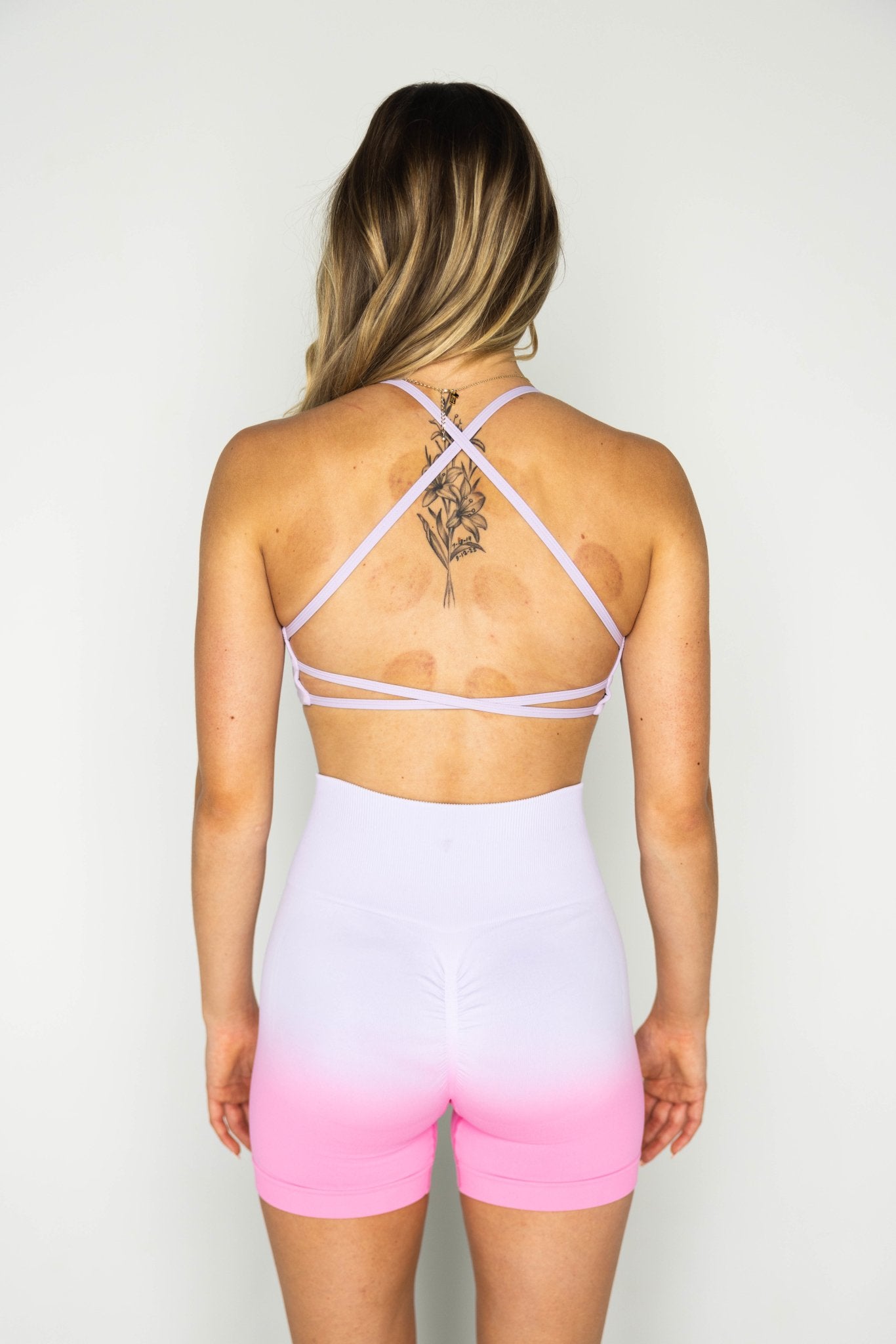 Cross Open Back Bra